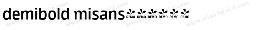 demibold misans字体转换